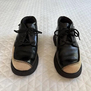 Zapatos Bob Marley de Colección Raros Talla 8.5 Parte Superior Baja Cuero Negro Bordado Bolsillos Laterales - Imagen 1 de 10