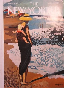 NEW YORKER MAGAZINE AUGUST 5, 2024 - "Beach Walk" - Picture 1 of 2