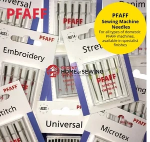 Genuine PFAFF Sewing Machine Needles - For Home PFAFF Sewing Machines - All Type - Picture 1 of 21