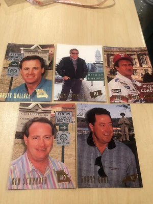 Set of 5 Finish Line Racing 1994 NASCAR Trading Cards - #N2 (Gant, Schrader, & - Image 1 of 4