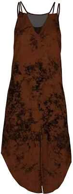Hurley Women's Quick Dry Beach Cover Wash Dress, Dark Russet Choose Size B10 - Image 1 of 2