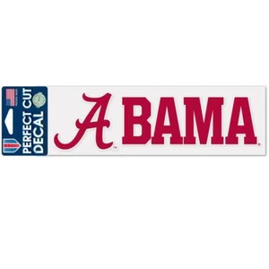 Alabama Crimson Tide 3"x10" Perfect Cut Decal [NEW] NCAA Auto Car Emblem Sticker - Picture 1 of 1