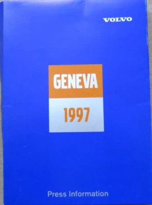 Volvo Genf 1997 Pressemappe Presse Info Press Kit Prospekt brochure 34 Dias + CD - Bild 1 von 4