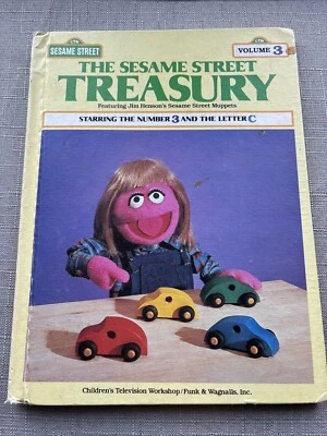 The Sesame Street Treasury Volume 3 Starring 3 And C 1983 Muppets Vintage Book - Image 1 of 2