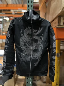 Men Women Y2k Hooded Sweatshirt Gothic Hoodie Jacket Oversize Grunge Dark Acade - Picture 1 of 1