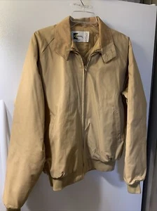 Vintage Trucker K-Brand Corduroy Collar Jacket XL Zip Tan Hat New Never Worn - Picture 1 of 10