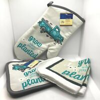 Details about   Truck Kitchen 5 pc Set Towels Oven Mitt Hot Pads Country Farm Decor Bread New