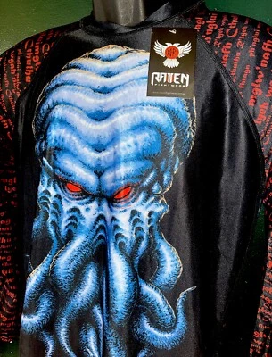NWT New Raven Fightwear Men's Cthulhu MMA Long Sleeve Kraken Rash Guard-Large - Image 1 of 4