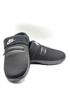 Nike Burrow NA Slippers Mens Size 10 Black Silver Comfort Slides FZ7942 001 - Picture 1 of 12