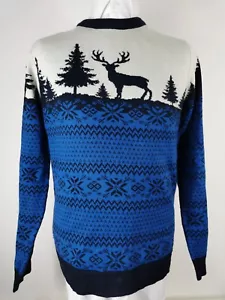 Men's Burton Ugly Geek Grandad Christmas Jumper Sweater Size M - Picture 1 of 5