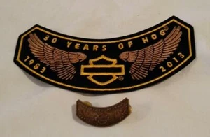 Harley Davidson 30 Jahre HOG Rocker Patch und Pin  - Bild 1 von 2