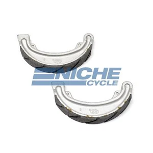 Rear Grooved Brake Shoes For Honda XL500 S 1981 - Picture 1 of 2