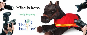 Wells Fargo Legendary Adorable PONY Mike Black Brown Feet Ears NEW Tag 11” Plush - Picture 1 of 3