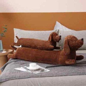 50~110cm Dog Shape Plush Pillow Throw Cushion for Sofa Chair Home Long Dog Gift - Picture 1 of 21