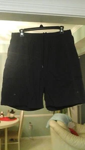 MENS SWIM TRUNKS/SUIT BY CROFT  AND BARROWS  BLACK  SZ L BLACK   - Picture 1 of 2