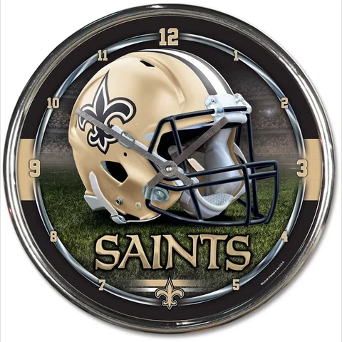 New Orleans Saints NFL Chrome Wall Clock - F32292478 Cover