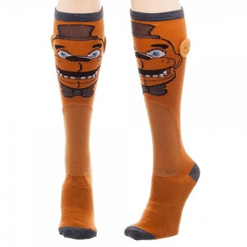 Five Nights at Freddy's Game Freddy Character Knee High Socks, NEW UNWORN - Image 1 of 1
