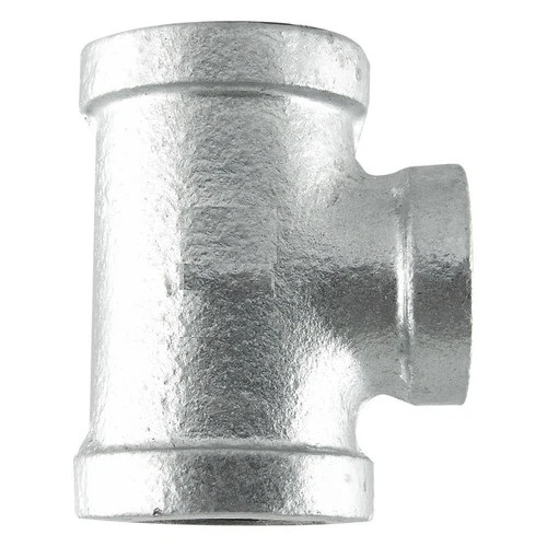 1/2" GALVANIZED MALLEABLE IRON TEE 3-way fitting pipe npt - Image 1 of 1