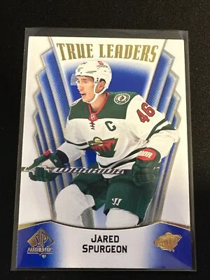 2021-22 SP Authentic True Leaders Jared Spurgeon #TL-8 blue - Image 1 of 2