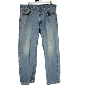 Pantalones de mezclilla vintage desgastados lavado claro Levis 505 para hombre talla 34x29 - Imagen 1 de 7