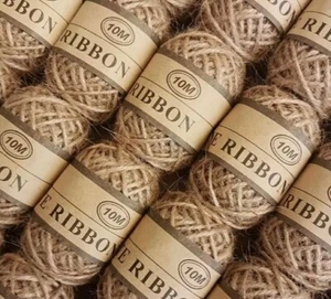 12 Pcs 10 meter each Natural Brown Jute Rope Twine String Cord Shank Craft US St - Picture 1 of 4