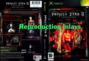 Project Zero 2 Crimson Butterfly Xbox Inlay Only Artwork - Picture 1 of 1