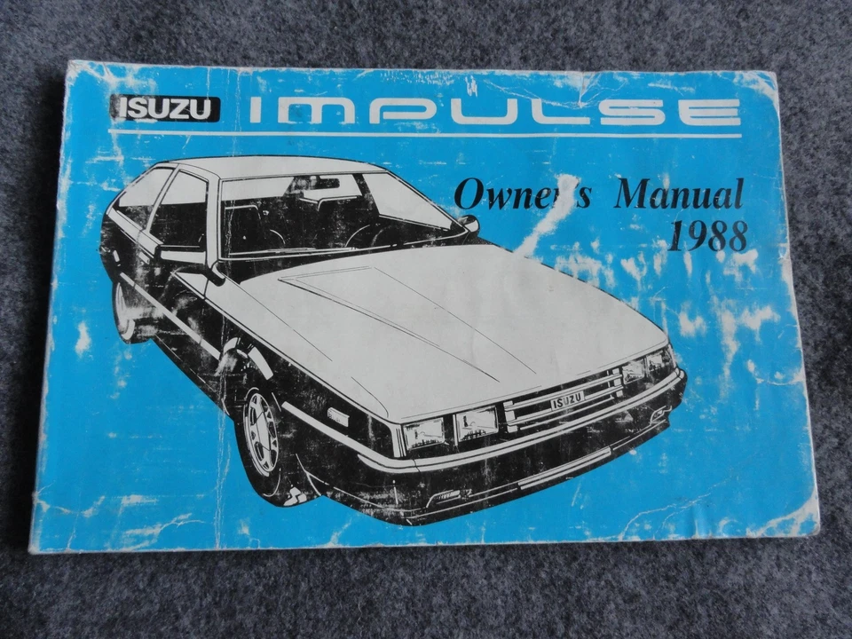 Isuzu Impulse 1988 manual del propietario Foto 1 de 1