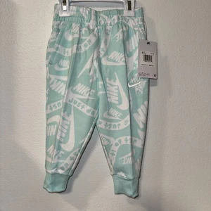 Boys' Nike Club Printed Jogger Pants Little Kid Jade Ice 2T - Picture 1 of 6
