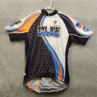 Canari Bike to Beat Cancer 2013 Cycling Jersey Sz L 3 Pocket Multicolor Full Zip