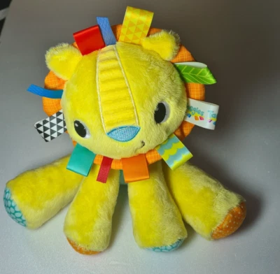 Bright Starts Taggies Yellow Lion Baby Lovey Security Plush Toy  Like New — 第 1/4 张图片