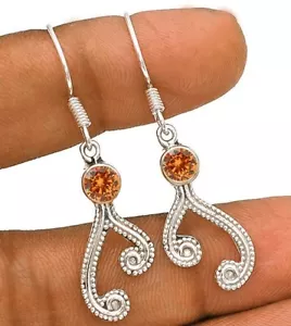 Treated Sapphire 925 Sterling Silver Earrings @1-2 - Picture 1 of 1