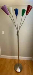 Italian Stilnovo Style Mid Century 5 Arm Floor Lamp Adjustable Handmade by HVM - Picture 1 of 14