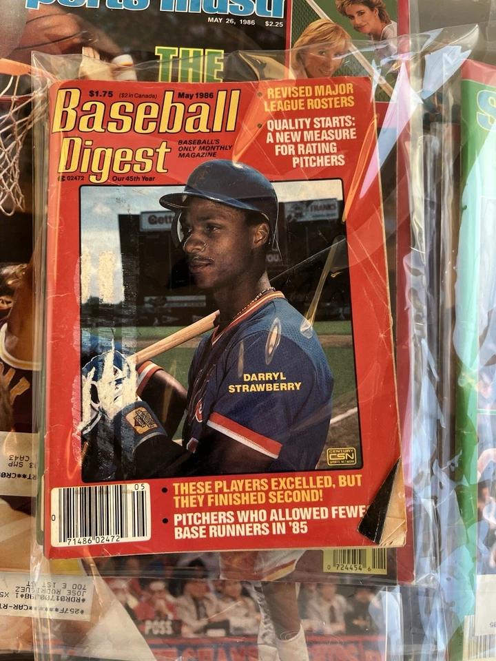 Baseball Digest May 1986 Darryl Strawberry New York Mets - Image 1 of 1