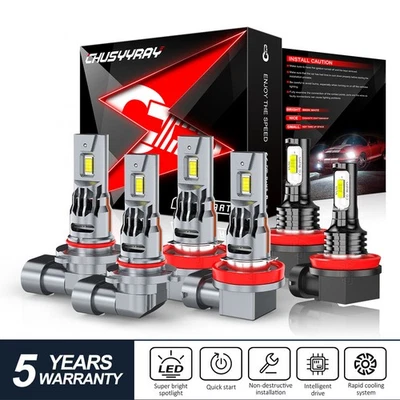 Kit combinado de bombilla antiniebla de haz alto/bajo LED para Nissan TITAN XD 2016-2021 Foto 1 de 4