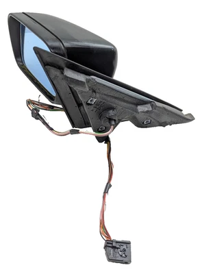 Espelho de porta 99-05 BMW E46 325i 330i sedã visão lateral esquerda do motorista preto - Imagem 1 de 4