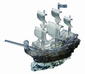 Crystal puzzle Black Pirate Ship 50141 Free Shipping with Tracking# New Japan - Picture 1 of 8