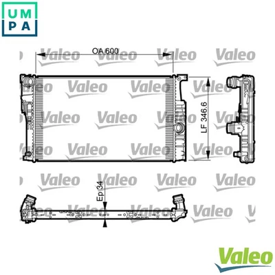 RADIATOR ENGINE COOLING 735464 FOR BMW B47D20B/A N47D20C/D 2.0L 4cyl 3 F30, F80 - Image 1 of 4