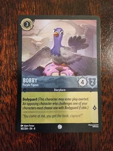 Bobby - Purple Pigeon 182/204 Foil Reign of Jafar Lorcana - Picture 1 of 4