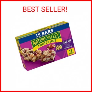 Nature Valley Chewy Fruit and Nut Granola Bars, Trail Mix, 1.2 oz, 15 ct - Picture 1 of 1