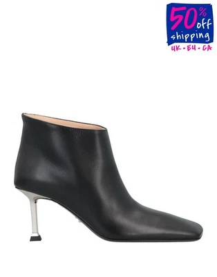 RRP€675 CESARE PACIOTTI Leather Booties US8 UK5 EU38 Square Toe Made in Italy - Image 1 of 4