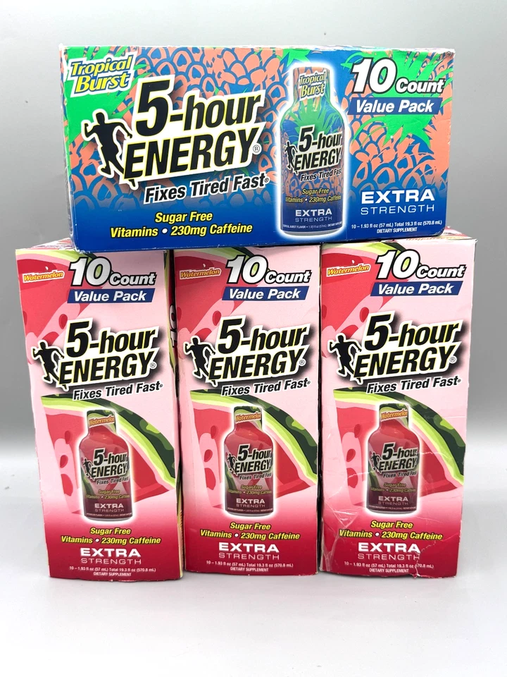 45 个! 西瓜/热带口味 5 小时能量额外强度 04/2026 — 第 1/4 张图片