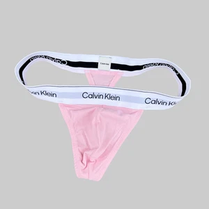 Calvin Klein CK Hombre Rosa Icono Algodón Tanga Tanga Ropa Interior S M L XL - Imagen 1 de 6