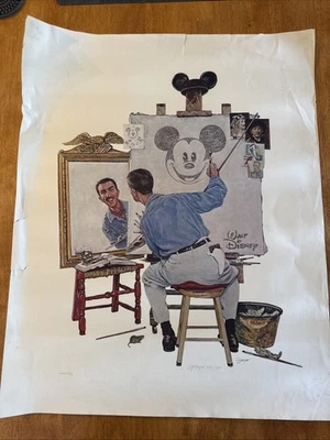 Charles Boyer "Walt Disney Self-Portrait" Signed Limited Ed Print 1988 #490/1500 - Image 1 of 4