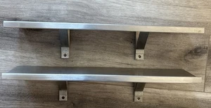 5” x 20” Stainless Steel Wall Shelves PAIR Heavy Duty Custom - Picture 1 of 12