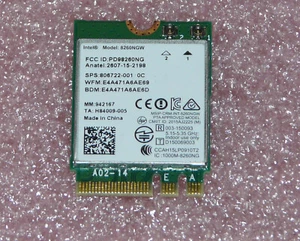 Intel 8260ngw SPS: 806722-001 802.11ac WLAN WiFi Wireless Card HP ZBook 17 G3 - Afbeelding 1 van 2