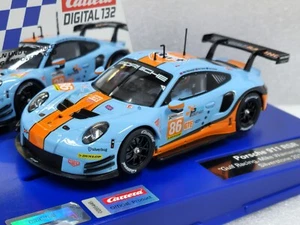 Carrera Digital 132 32019 Porsche 911 RSR Gulf Racing, #86 1:32 Slot Car - Picture 1 of 12