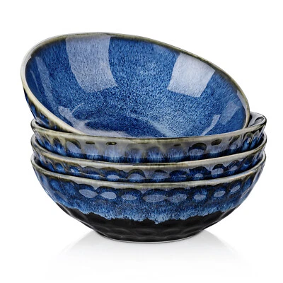 vancasso Dinner Set Ceramic Dinnerware Tableware Set Plates Bowls Cups Blue - Image 1 of 4