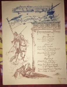 .SOUSSE(TUNISIE).CONCOURS RÉGIONAL.PROGRAMME DES FÊTES. AVRIL1910. - Picture 1 of 5