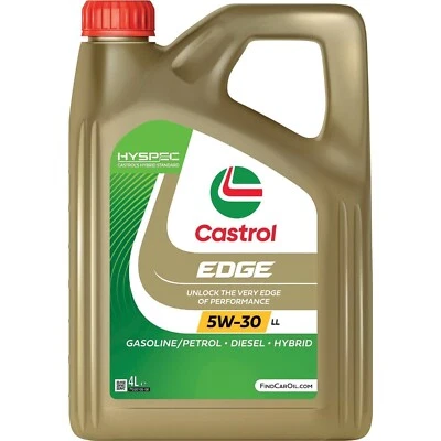 OLIO MOTORE CASTROL EDGE 5W30 4 LITRI FST TAGLIANDO VW 504.00 BMW LONGLIFE