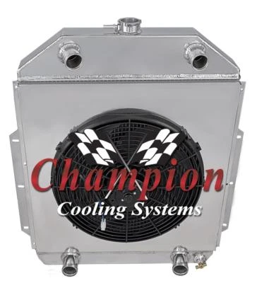 KR 2 Row 1" Radiator Flathead Config,16" Fan,Shroud-1942-47 Ford 1/2 Ton Pickup - Image 1 of 4